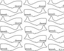 whale Printable Coloring Nplooj Ntawv